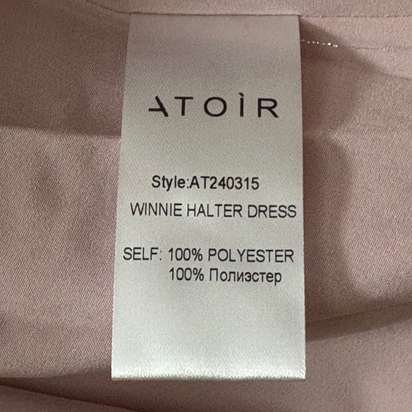 Atoir Winnie Halter Dress Vintage Pink Floral Mini US 4 AUS 8 Small - Picture 14 of 15